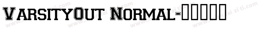 VarsityOut Normal字体转换